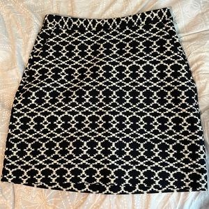 Banana Republic A-Line Professional/Fun Navy & White Mini Skirt New w/ Tags